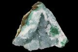 Atacamite & Quartz on Silica Chrysocolla Chalcedony - Peru #98177-1